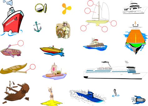 Aprendamos los medios de transporte maritimos. Sea Travel - English Vocabulary - LanguageGuide.org