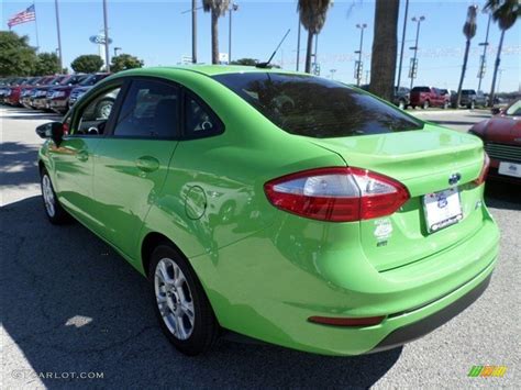 2014 Green Envy Ford Fiesta Se Sedan 87274338 Photo 3