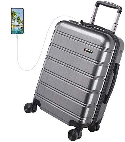The Perfect Reyleo Luggage 20in Pc Abs Carry On Luggage Travel Suitcase