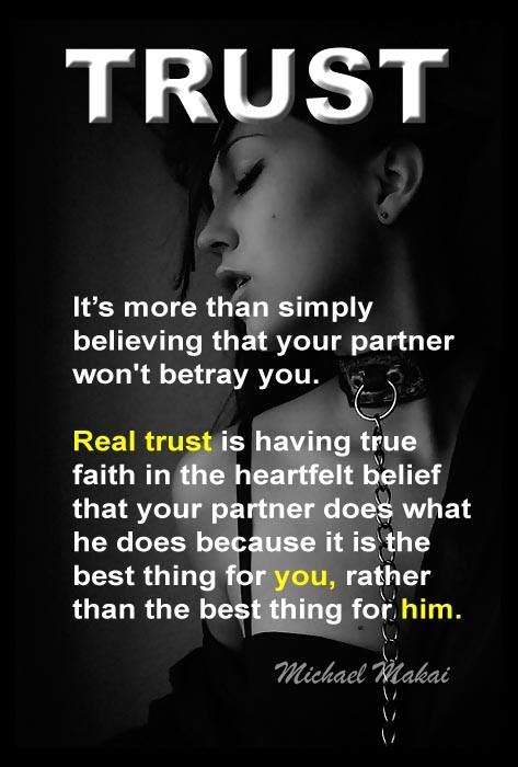 Michael Makai On Twitter What Is Real Trust In A Ds Relationship