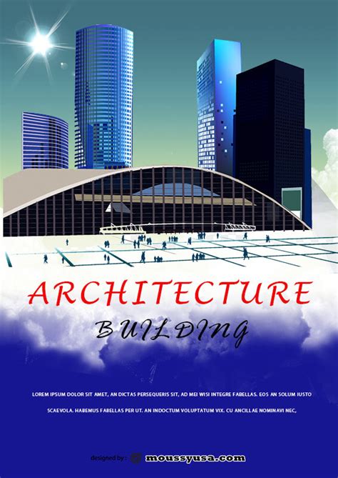 3 Architecture Poster Templates Example Mous Syusa