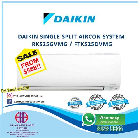 Daikin Inverter 2 Ticks Single Split System Shopee Singapore