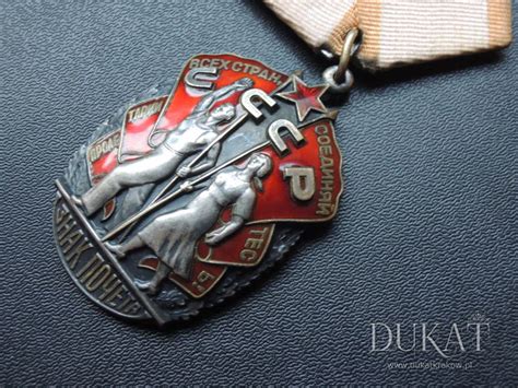 Order " Znak Honoru " - Rosja - CCCP - srebro - sygnowany, numerowany
