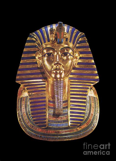 Funerary Mask Of The Mummy Of The Egyptian Pharaoph Tutankhamun