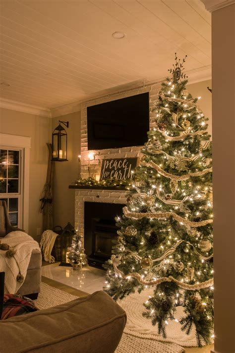 Cozy Farmhouse Christmas Home Tour At Night Making It In The