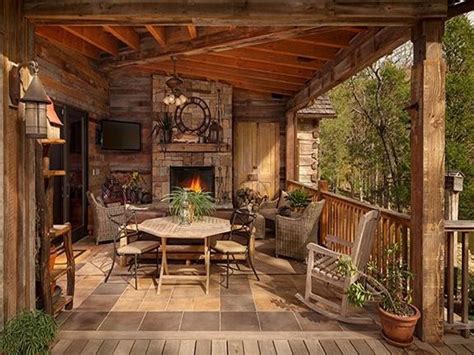 Rustic Porches Log Cabin Wrap Around Porch Get In The