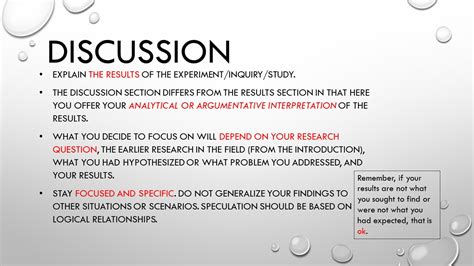 discussion section  research paper  creating  effective discussion guide