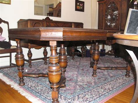 Dining room table arm chair $10.75 price: 1920s Dining table | Antique dining room furniture ...
