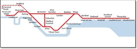 C2c London Tilbury And Southend Train Rail Map