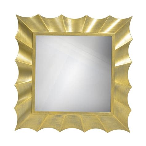 Decor Therapy Gold Beveled Square Wall Mirror At