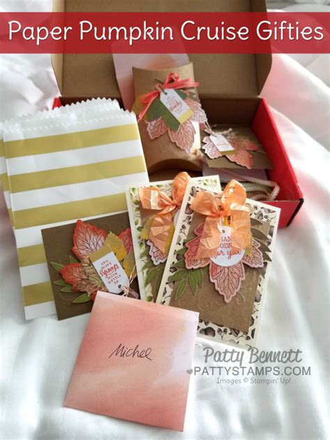 Find the perfect ship for your next meeting or event. Stampin' UP! September Paper Pumpkin kit cards and pillow ...