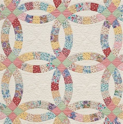 Double Wedding Ring Quilt Kit Melon Patch Quilts Double Wedding Ring