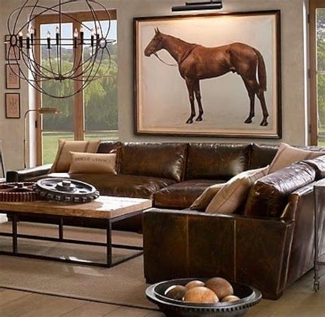 Equestrian Inspired Decor Comfy Living Room Decor Rustic Chic Living