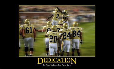 Dedication Motivational Poster Georgia Tech Players Celebr Flickr