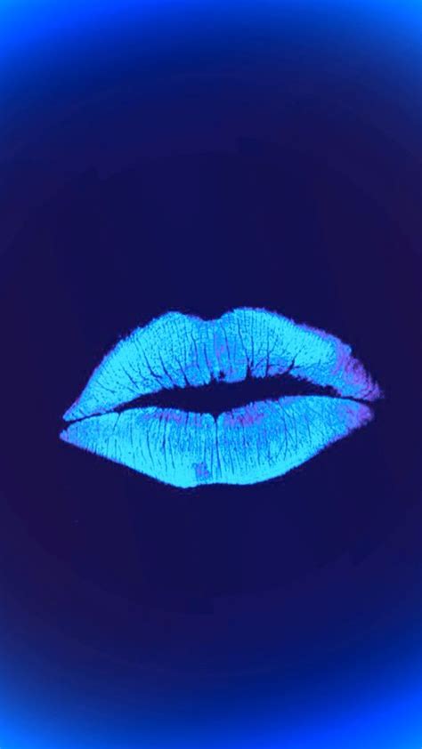 Pin By Kat Rocker On Wallpaper Girly 2 Blue Art Blue Lips Blue
