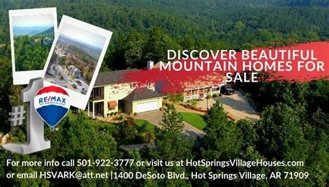 Re Max Knows Hot Springs Village Call Us 800 364 9007 Or 501 922 3777 Discover Our Great