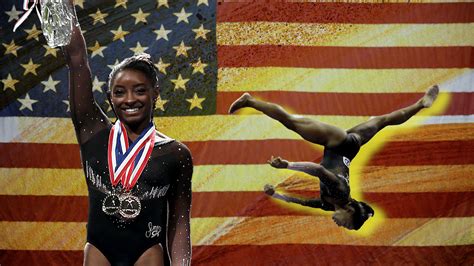 Simone biles is renowned to be the 'goat' aka greatest of all time, in women's gymnastics, and she was a show stopper at the 2021 us gymnastics championships; Simone Biles continues to show why she's the gymnastics GOAT