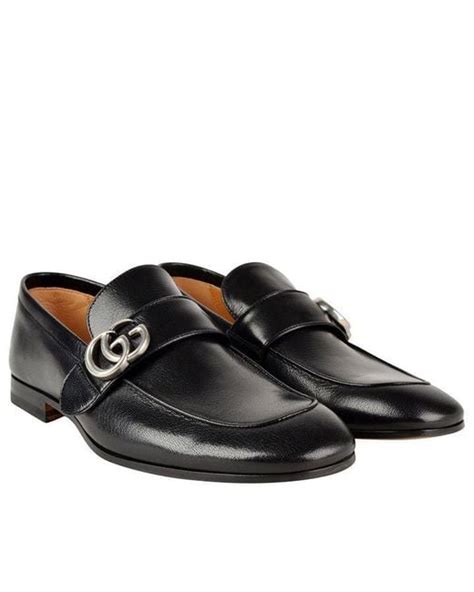 Gucci Donnie Gg Buckle Loafers In Black For Men Lyst