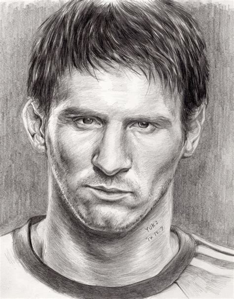 Lionel Messi Pencil Sketch Lionel Messi Messi Drawing Celebrity