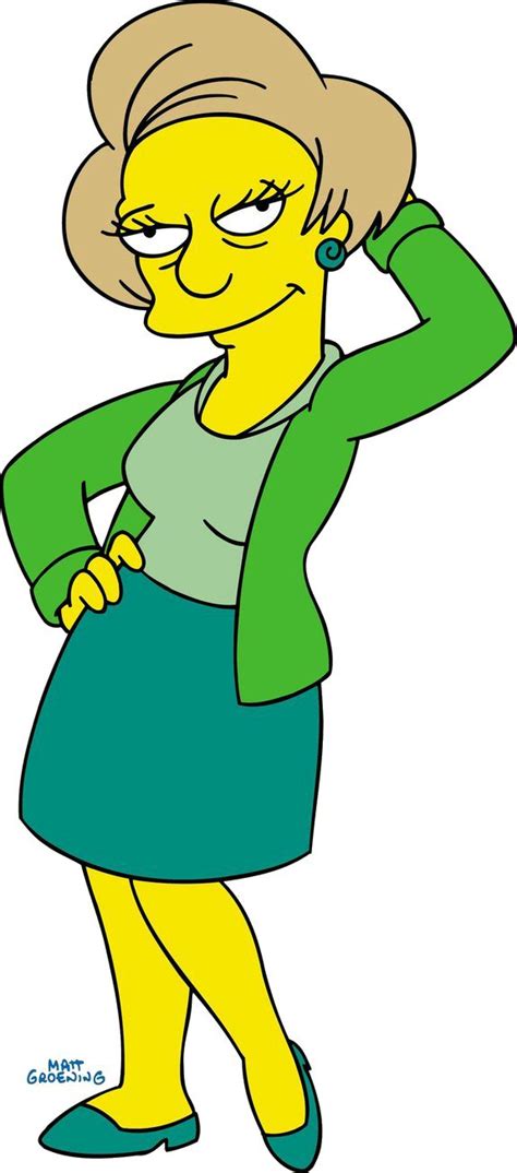 Edna Krabappel Edna Krabappel Personajes De Los Simpsons Personajes De Dibujos Animados Clásicos