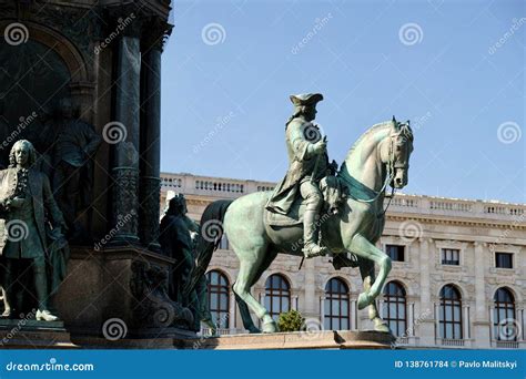 Beautiful Horse Monument Vienna Austria 10102017 Stock Photo Image