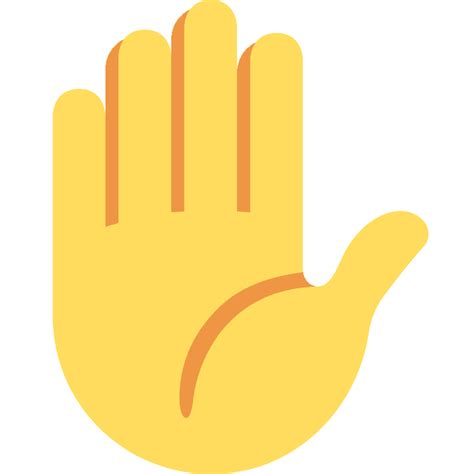Raised Hands Png Transparent Hand Emoji Png Download Kindpng