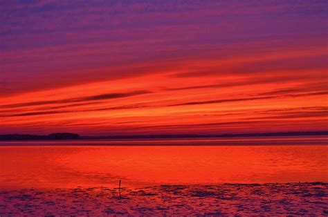 Shades Of Orange And Purple Sunset Photograph By William Bartholomew
