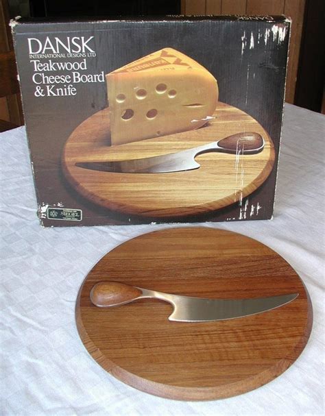 Reserved Dansk Cheese Board And Knife Set By Sunsetsidevintage