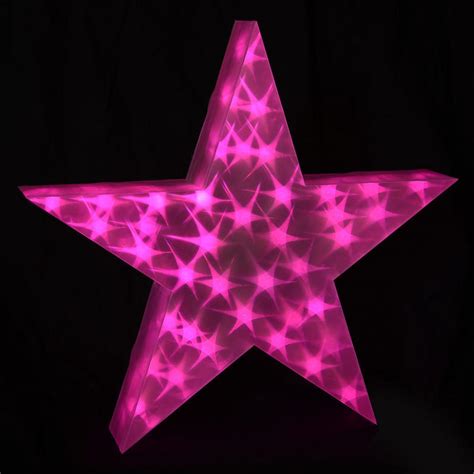 Maybe you would like to learn more about one of these? Pink Holographic LED Star Light Up 50cm Christmas Decoration
