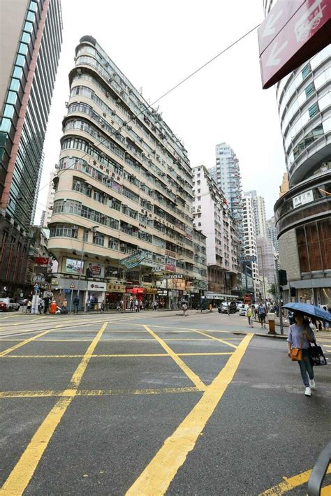 Wan Chai Hong Kong August 31 2018 Is Commercial Area With Spots