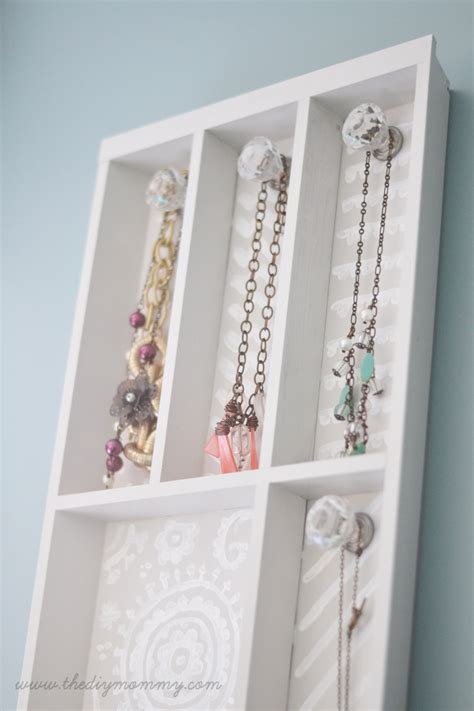 Make A Jewelry Holder From A Cutlery Tray The Diy Mommy