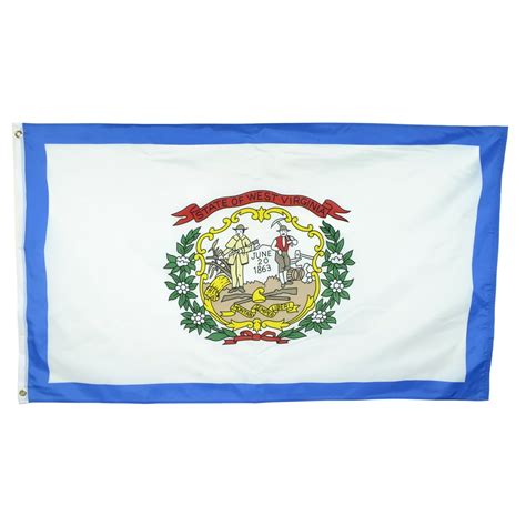 Shop72 Us West Virginia State Flags West Virginia Flag 3x5 Flag From Sturdy 100d Polyester