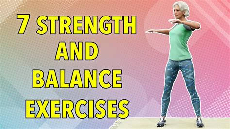 7 Best Strength And Balance Exercises For Seniors Youtube