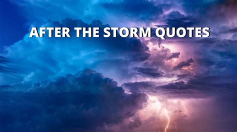 65 After The Storm Quotes On Success In Life Overallmotivation