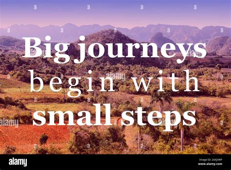 Big Journeys Begin With Small Steps Inspirational Quote Sign Success