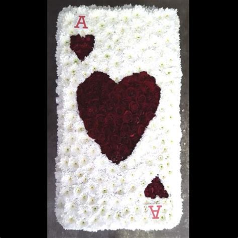 Ace Of Hearts Playing Card Rays Florist Funeral Tribute