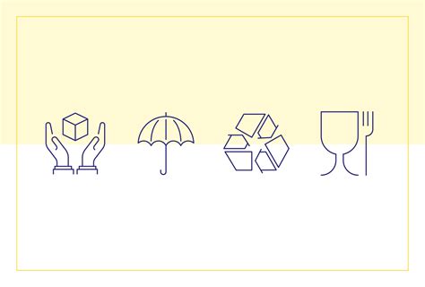 four different types of umbrellas with hands holding them in front of the same color line