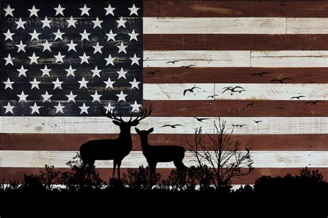 American Flag And Deer Diamond Art Deer Flag Hd Phone Wallpaper Pxfuel