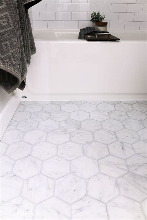 Marble Hexagon Floor Tile Bathroom Loma Rhoades