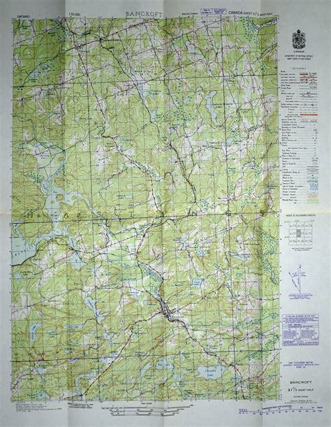M470 1561 A Topographical Map Of Bancroft Ontario Canad Flickr
