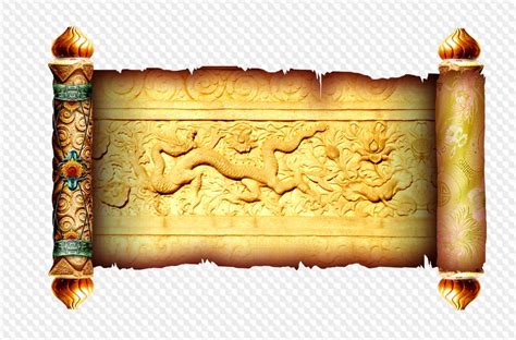 Chinese Ancient Scrolls 4 Psd Layered 4 Png Images Hq Transparent
