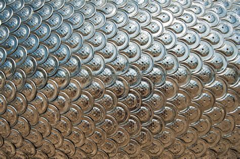 Texture Of Silver Dragon Scales Stock Photo Image Of