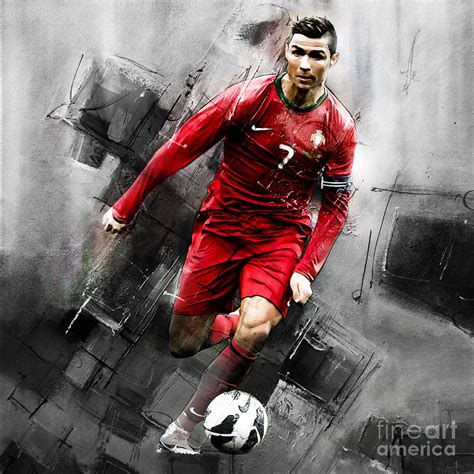 Cristiano Ronaldo 06i Painting By Gull G
