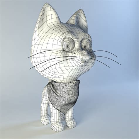 Mp7 animations uv mapped textured animated. Kitten from cartoon 3D model by ARTBOX-STUDIO | 3DOcean