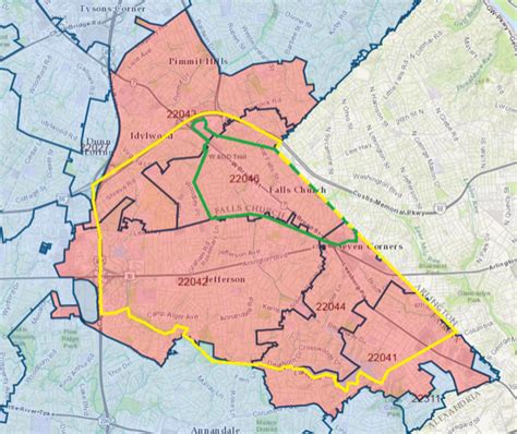 Fairfax County Zip Code Map Maping Resources