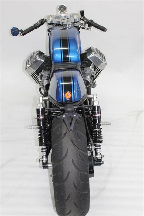 There are easter eggs a'plenty from models past scattered about this. Moto Guzzi 1400 California Café Racer by Radical Guzzi