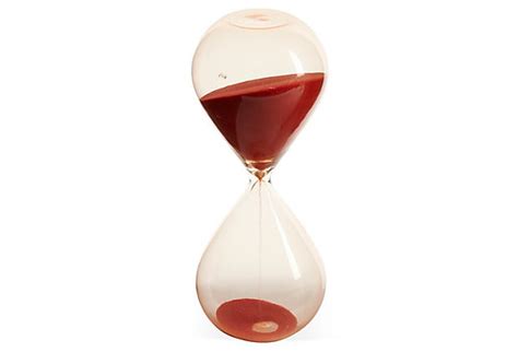 Large Vintage Hourglass W Red Sand Hourglass Vintage Hourglasses