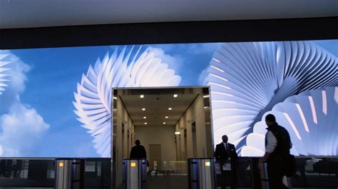 Office Video Wall On The Rise Is This The Best Office Lobby Ever