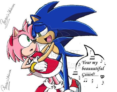 Sonic And Amy Fan Art Sonamy My Beautiful Girl Sonic Sonic And Amy