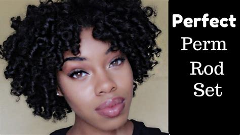 Perfect Perm Rod Set On Natural Hair Youtube